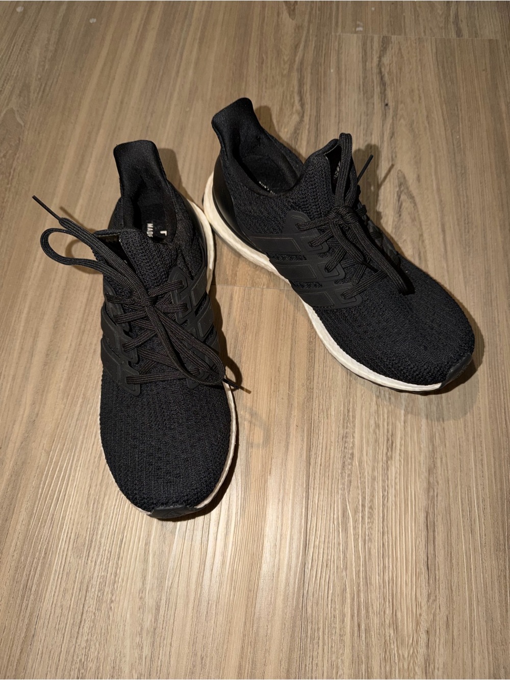 Women’s Adidas Ultraboosts Black Athletic Running Sneakers